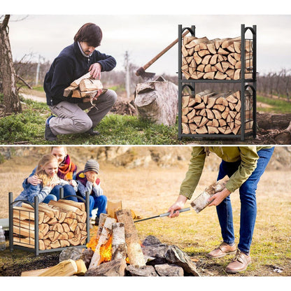 Kaminholzregal mit Zubehör – Holzlager für Innen & Außen