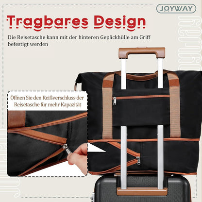 3-teiliges ABS Hartschalen Kofferset mit TSA-Schloss Schwarz XL-76cm