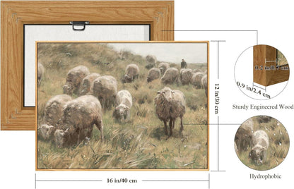 Vintage Leinwand Bilder Holzrahmen 30x40cm Wohnzimmer Schlafzimmer Wanddeko