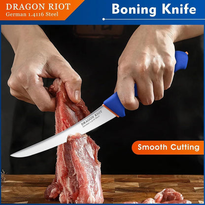 DRAGON RIOT Profi Fleischmesser Set 40CM BBQ Ausbeinmesser Metzgermesser