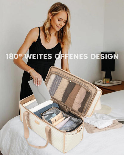Weekender Reisetasche Damen Große Öffnung Wasserdicht Travel Bag