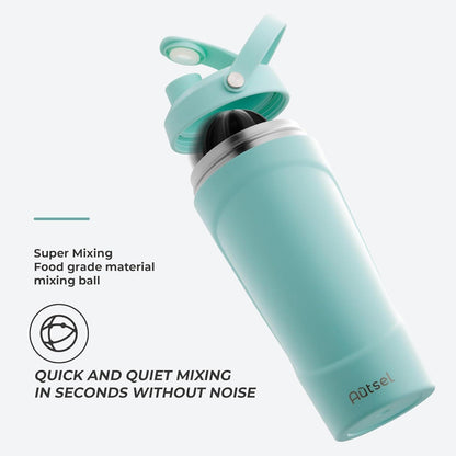 Edelstahl Protein Shaker 750ml Vakuum Isolier-Shaker Becher