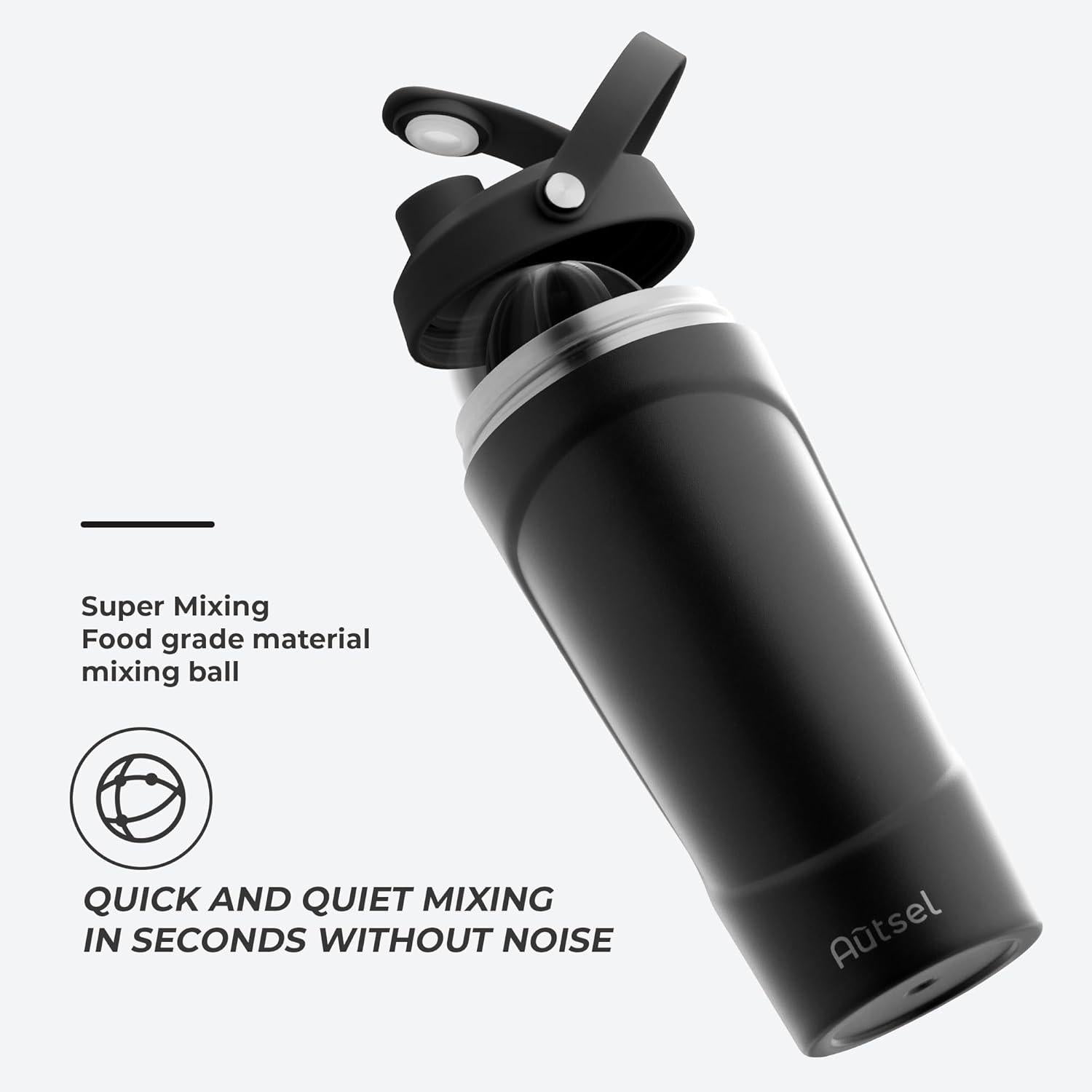 Edelstahl Protein Shaker 750ml mit Kugel Vakuum