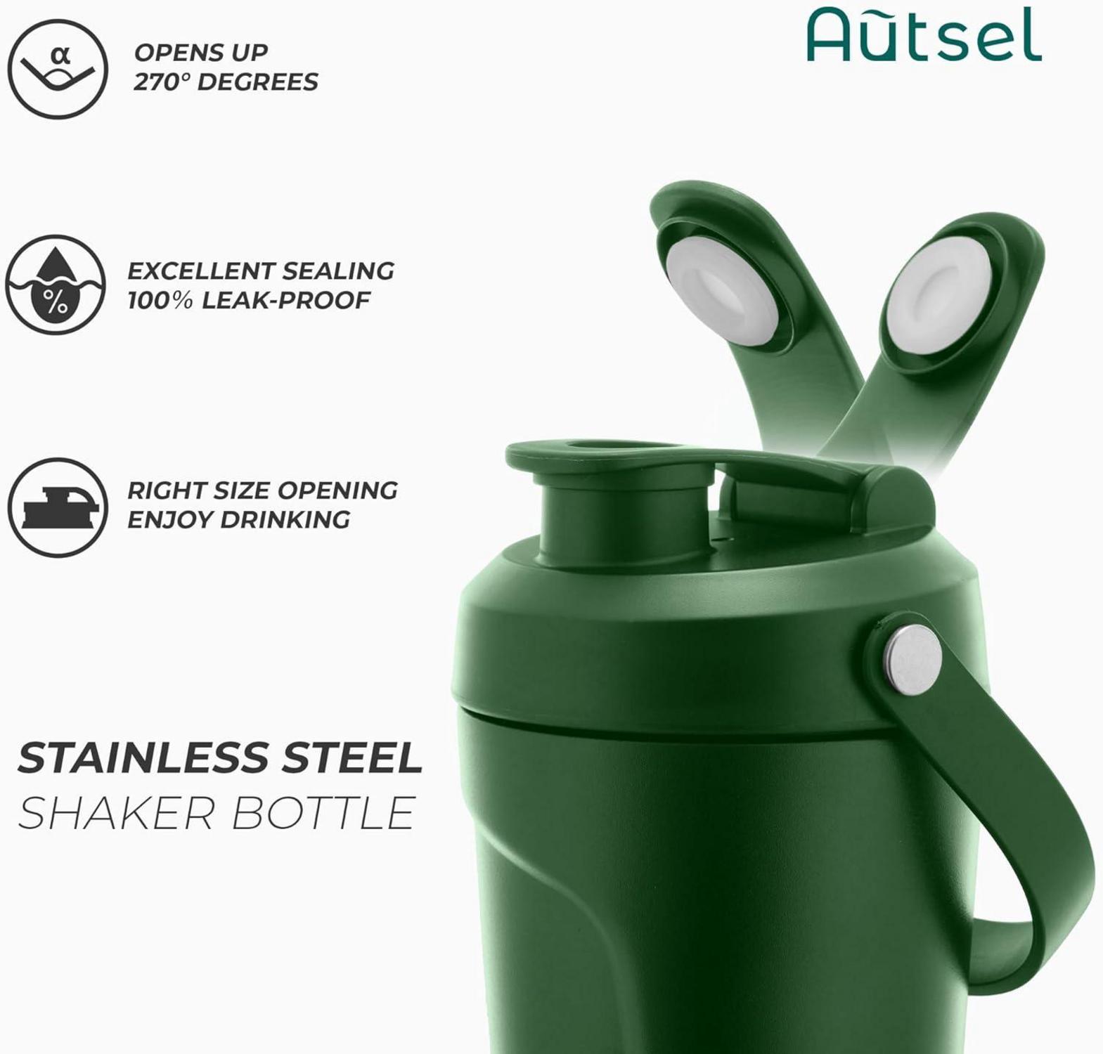 Edelstahl Protein Shaker 750ml mit Kugel Vakuum Isolierbecher BPA-frei