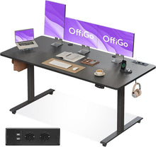 Höhenverstellbarer Schreibtisch elektrisch 160cm USB Memory Standing