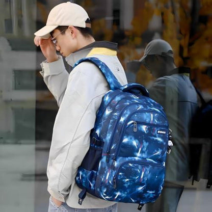 Trolley Schulranzen für Jungen – Abnehmbarer Rucksack Blau Space