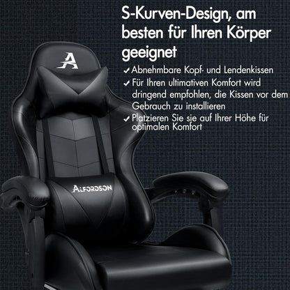 Videospielstuhl ALFORDSON ergonomisch Massage Rennstuhl