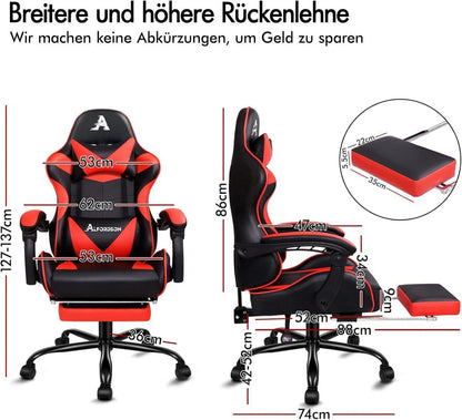 Massage-Gaming-Stuhl mit