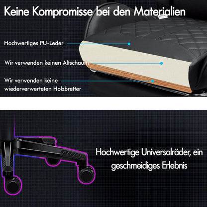 Bequemer Gaming-Bürostuhl mit