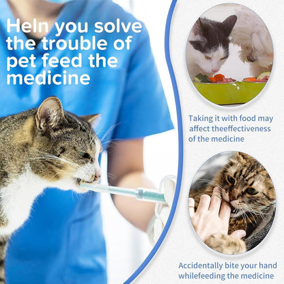 Aufzuchtflasche und Tablettengeber Set für Katzen mit Medizindose