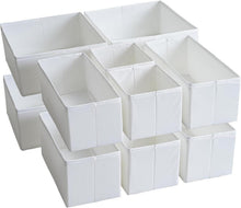 Schubladen Organizer Set mit Bodenstützplatten, 12er-Pack in