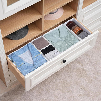Schubladen Organizer Set mit Bodenstützplatten, 12er-Pack in