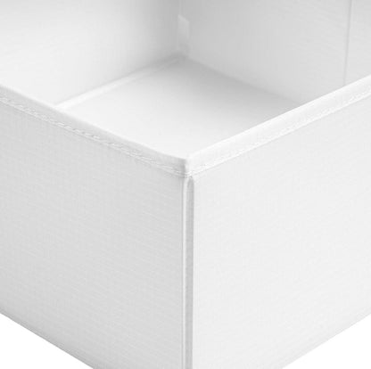 Schubladen-Organizer 12er Set Waschbar Stoff Weiß Badezimmer Kleiderschrank