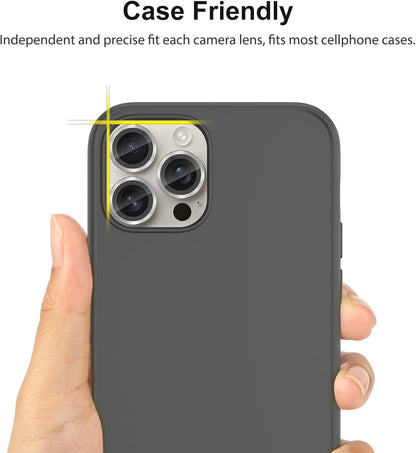 SPARIN 4 Stück iPhone 16 Pro Max Kameraschutz 9H Härte Anti-Kratzer Ultradünn HD-Klar