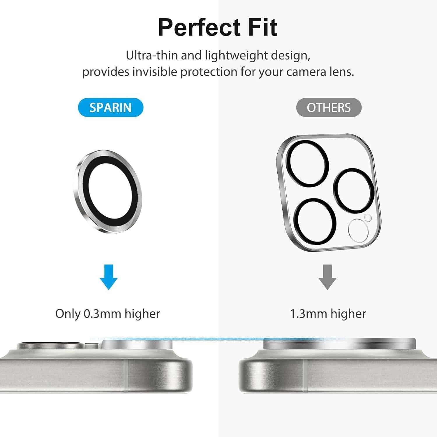 Kameraschutz 4er Set für iPhone 16 Pro/16 Pro Max, 9H Härte, Anti-Kratzer, Ultradünn