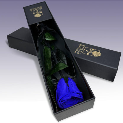 Infinity Rose in Geschenkbox Ewige Blume Blau