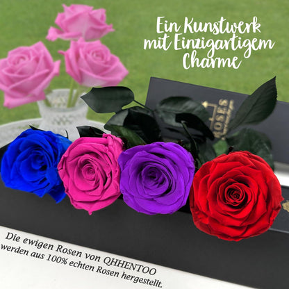 Infinity Rose in Geschenkbox Ewige Blume Blau