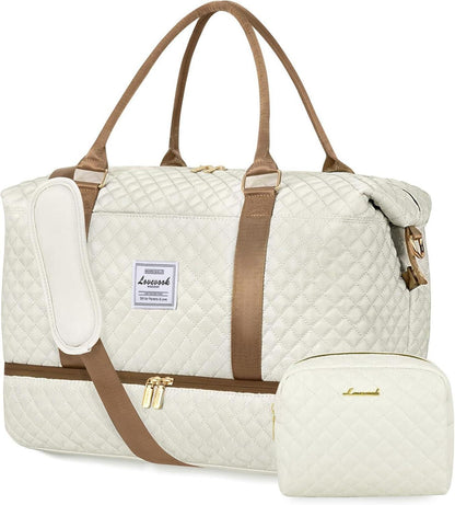 LOVEVOOK Reisetasche Damen Sporttasche Schuhfach Nassfach Weekender