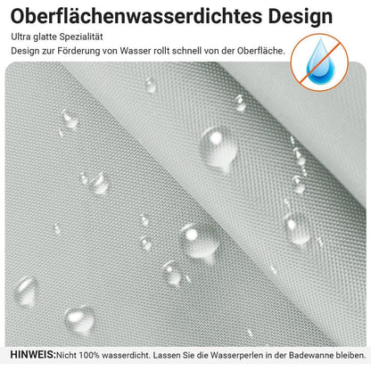 Duschvorhang 200x240cm Grau Antischimmel Textil