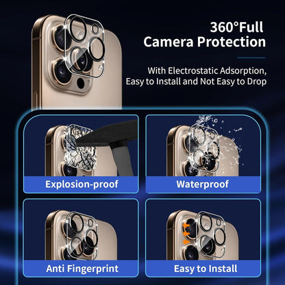 Schutzfolie iPhone 16 Pro Max Panzerglas 3 Stück Anti-Kratzen 9H Härte