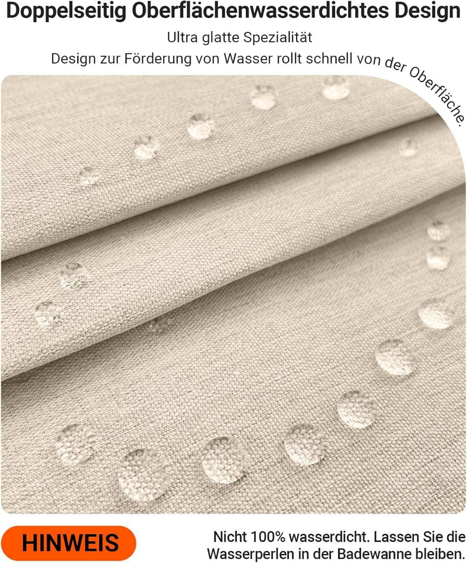 Duschvorhang Beige 180x180cm
