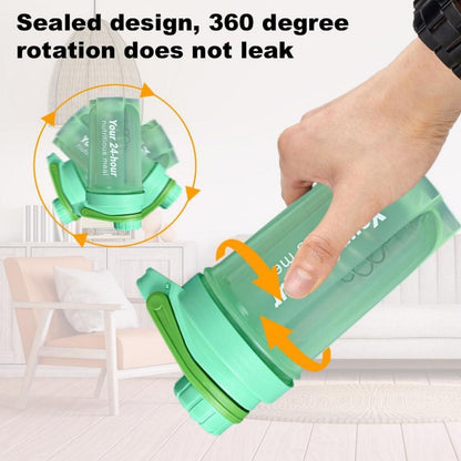 Protein Shaker 600ml mit Drehverschluss, Sieb und Mess-Skala