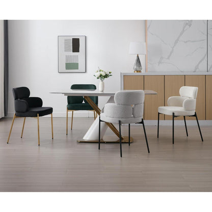 Gepolsterte Esszimmerstühle 2er-Set Grau – Modern & Komfortabel