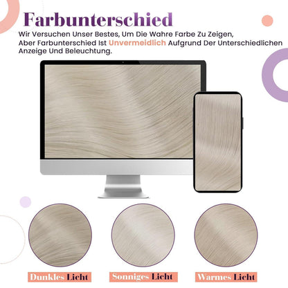 Echthaar Clip Extensions Blond Highlight 40cm