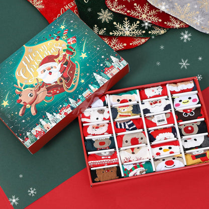 Weihnachtssocken Adventskalender 2024 Frauen 24 Paar