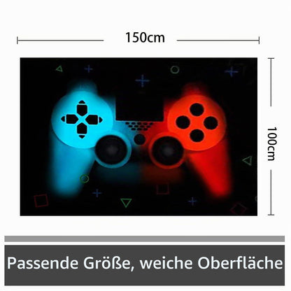 Gamer Teppich rutschfest 100x150 cm – Gaming Dekor Schlafzimmer
