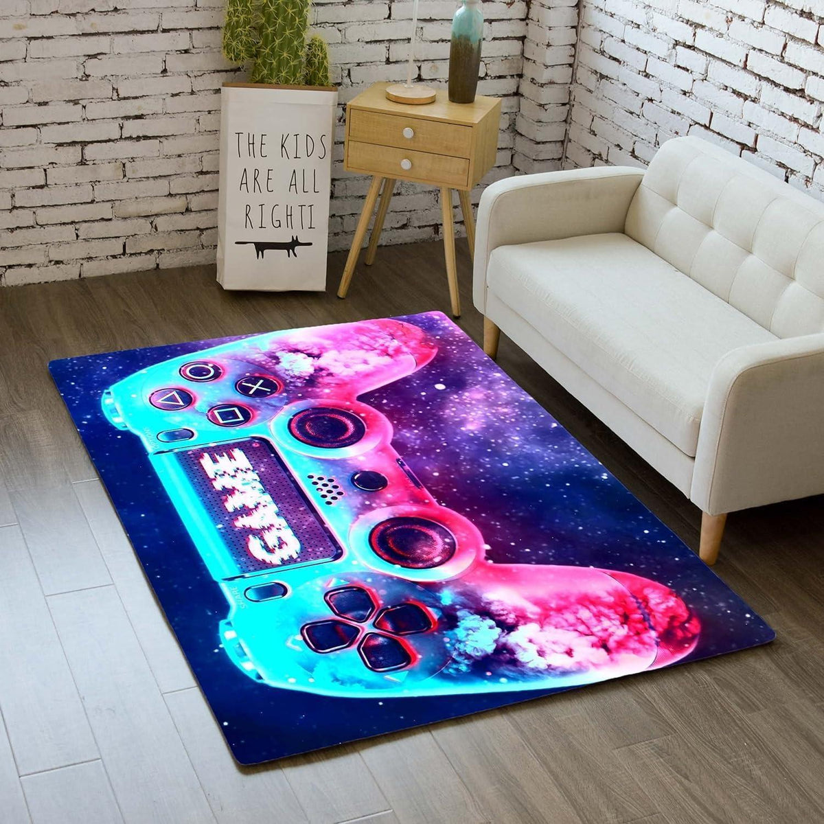 Gamer Teppich rutschfest 100x150 cm – Schlafzimmer Wohnzimmer Dekor