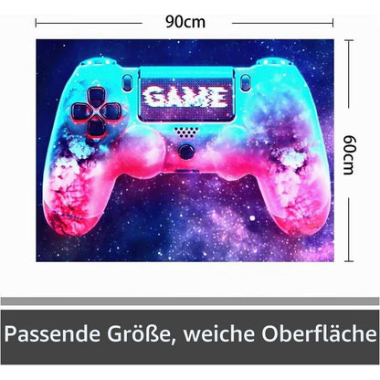 Gaming Teppich 160x200 cm – Rutschfest & Waschbar für Gamer Zimmer