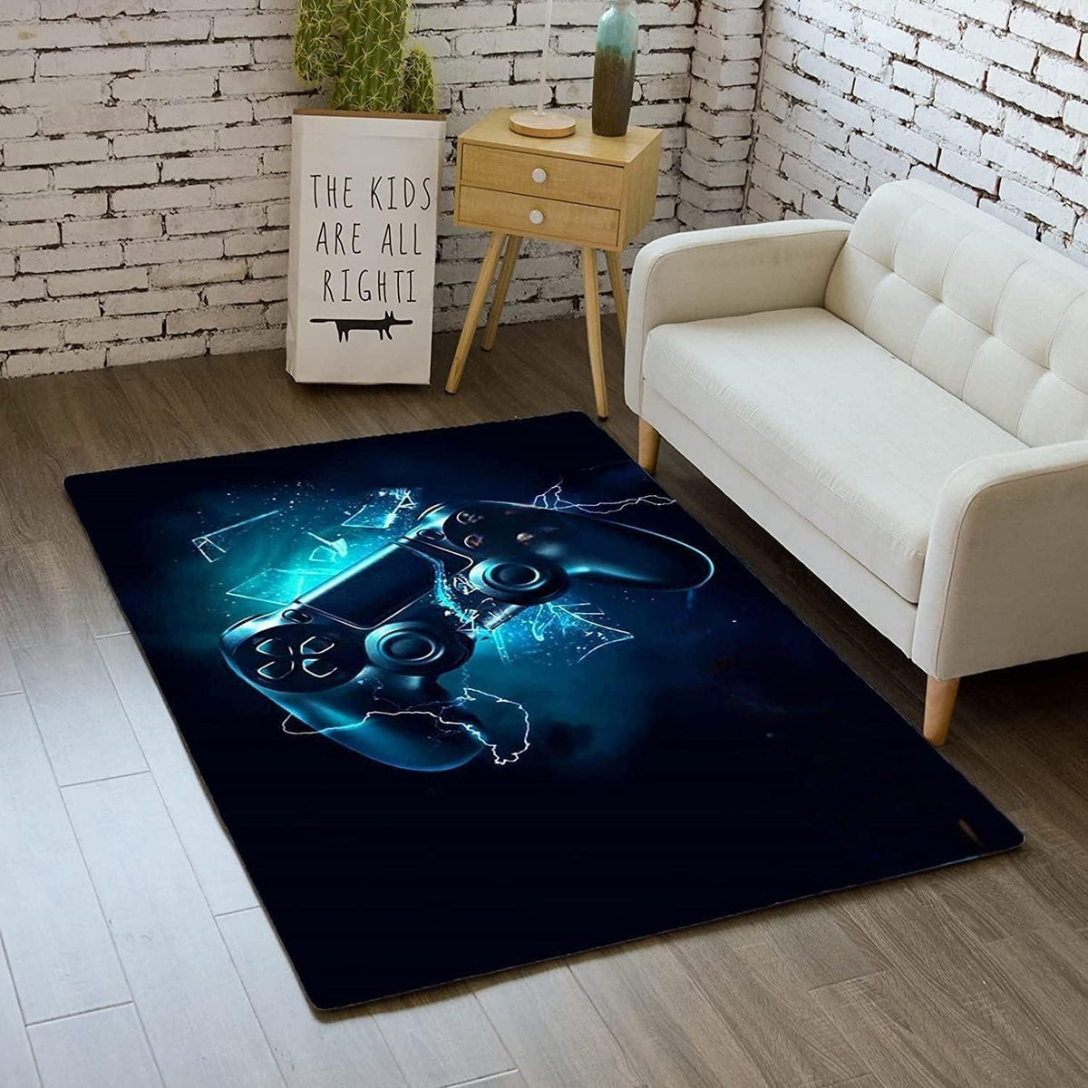Gamer Teppich Controller Design – Rutschfest & Waschbar 160x240 cm