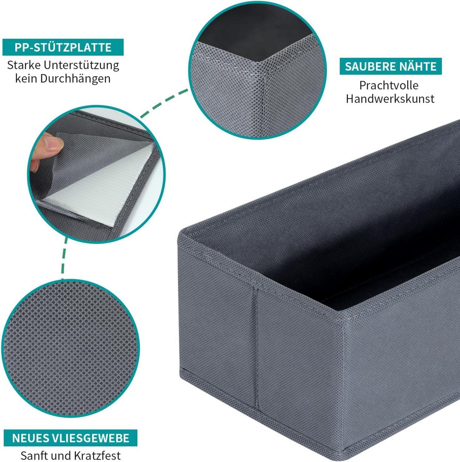 Schubladen Organizer für PAX Kleiderschrank 50x35cm 2er-Set Grau
