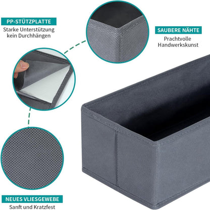 Schubladen Organizer für PAX Kleiderschrank 50x35cm 2er-Set Grau