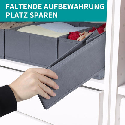 Schubladen Organizer Kleidung PAX Kleiderschrank 50x35cm, 2er-Set-Grau