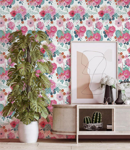 Selbstklebende Fototapete Blumen Vintage Design 44x600cm