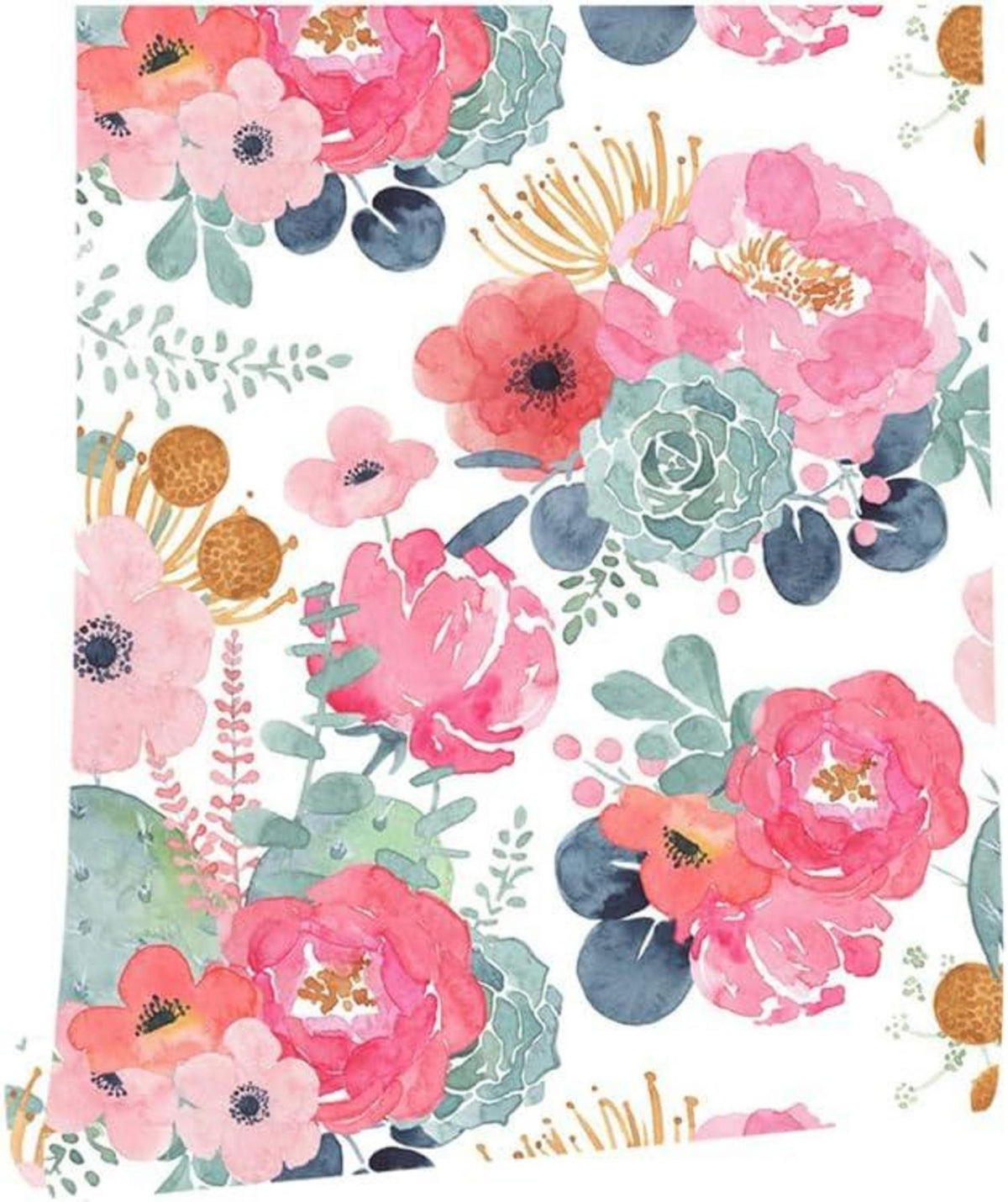 Selbstklebende Fototapete Blumen Vintage Design 44x300cm