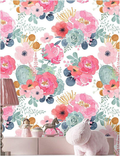Selbstklebende Fototapete Blumen Vintage Design 44x300cm