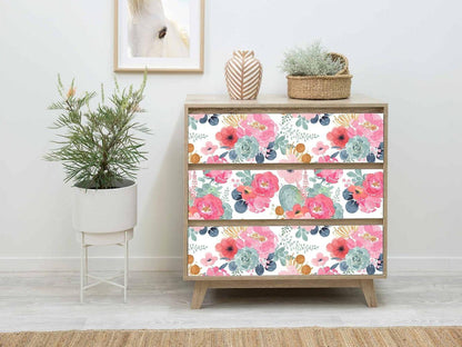 Selbstklebende Fototapete Blume Vintage Design 44x300cm Wandtapete