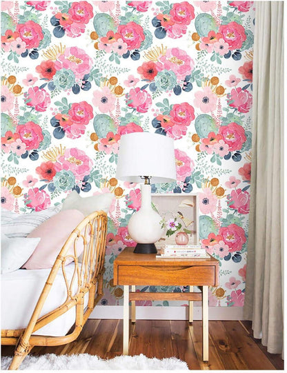 Selbstklebende Fototapete Blumen Design 44x300cm wasserfest - myforHD