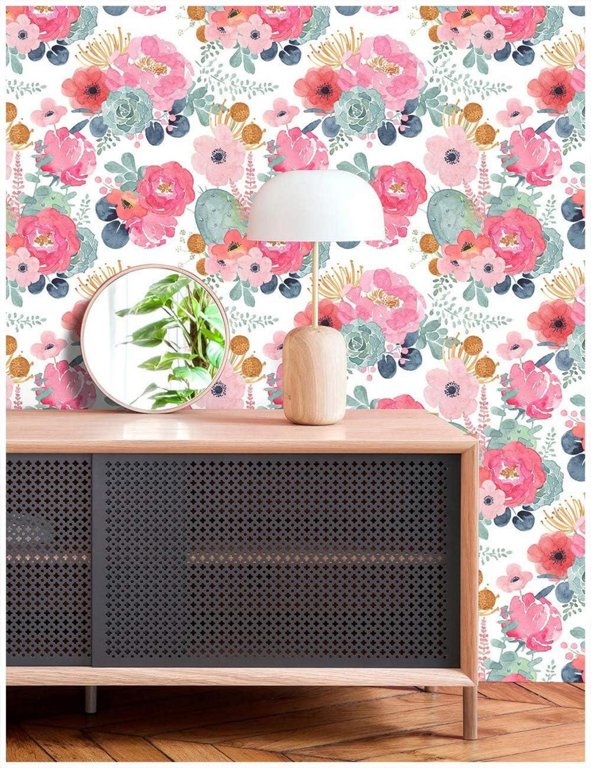 Selbstklebende Fototapete Blume Vintage Design 44x300cm Wandtapete