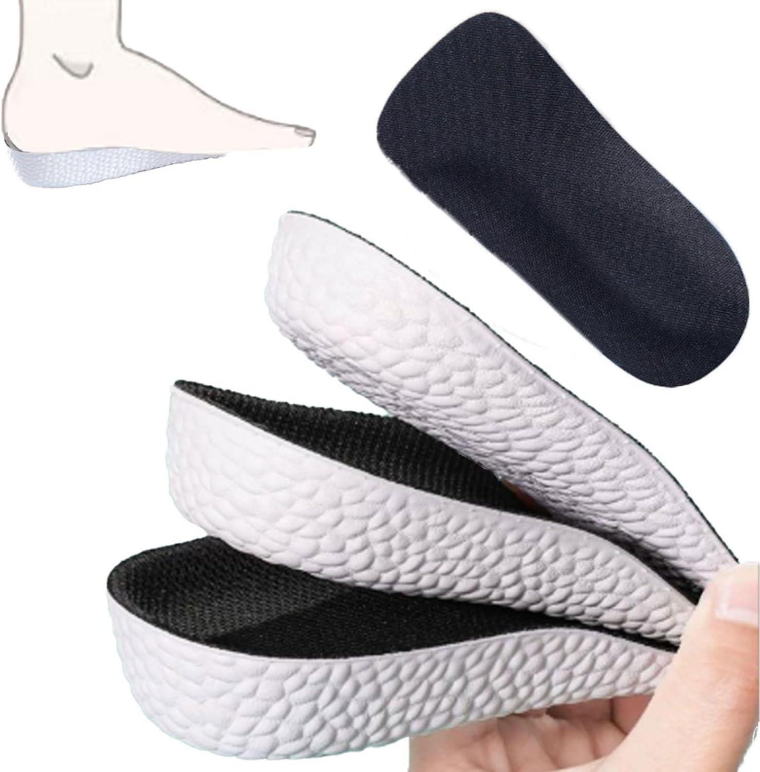 Transparente Höherlegen-Schuheinlagen für Herren 3,5 cm