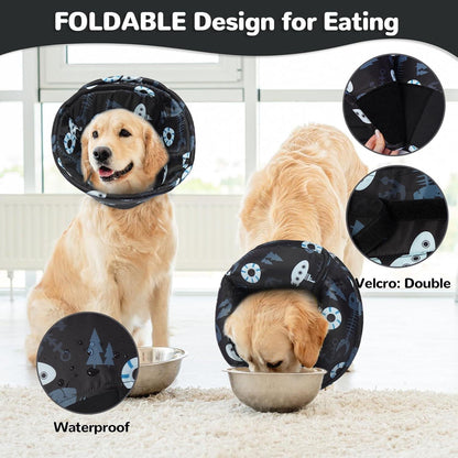 Hundekragen Leckschutz Weich Schwarz M