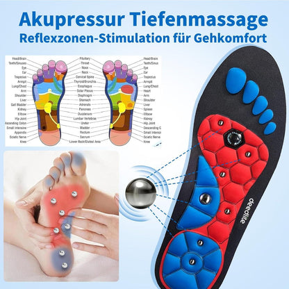 Magnetische Einlegesohlen für Männer und Frauen - Akupunktur