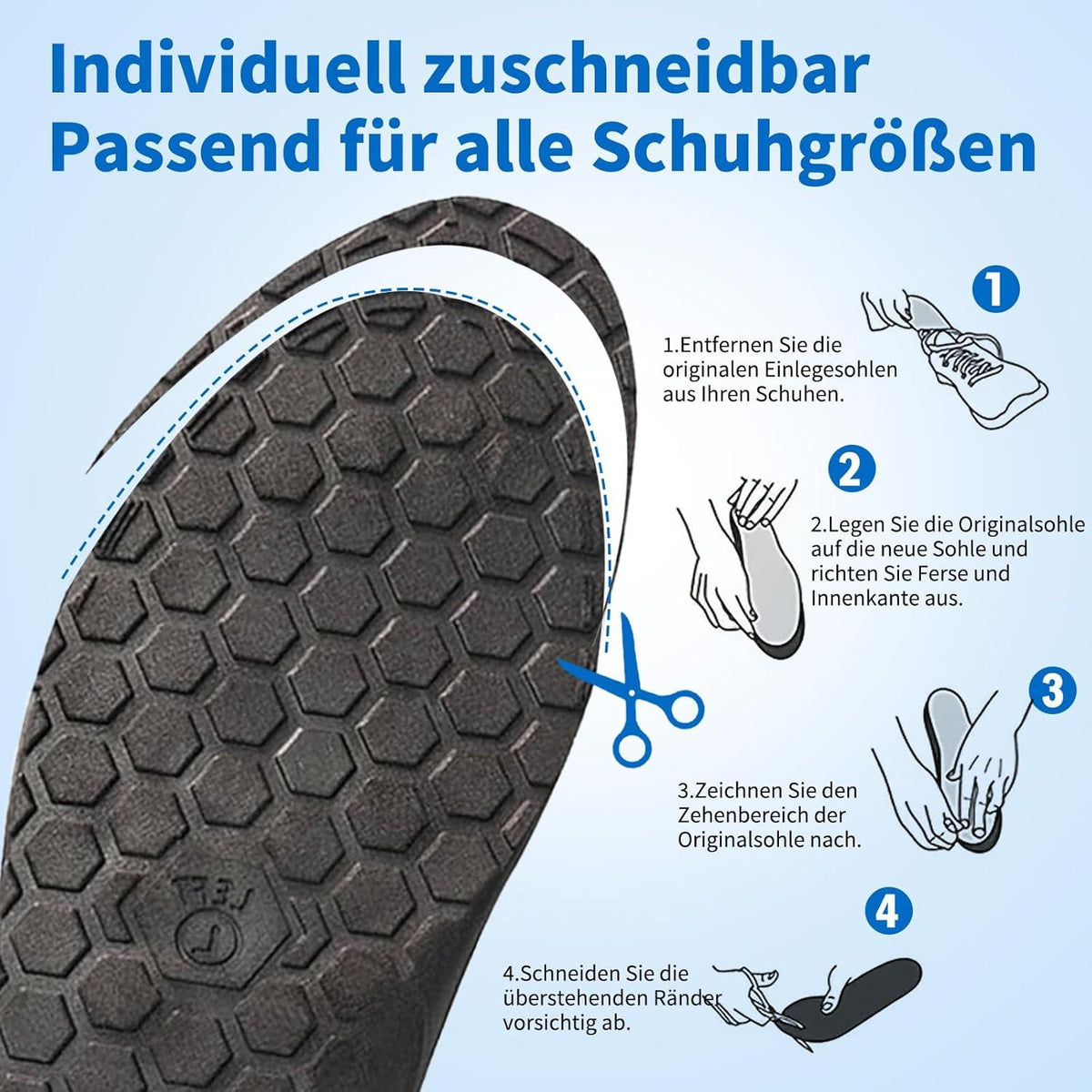 Magnetische Einlegesohlen Akupunktur Orthopädie Männer Frauen