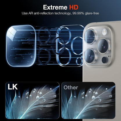 Kameraschutzglas für iPhone 16 Pro/16 Pro Max, 3er Set