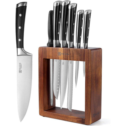 PAUDIN Messerblock Set, 7-teilig, Edelstahl, Profi