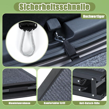 Klappbare Hunderampe 180cm – Sicherer Einstieg Auto, SUV, LKW