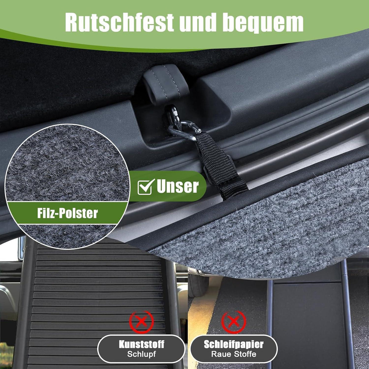 Klappbare Hunderampe 180cm – Sicherer Einstieg Auto, SUV, LKW